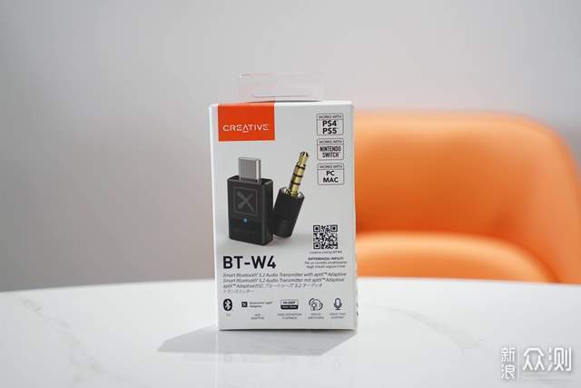 小巧稳定，Creative BT-W4 无线蓝牙发射器_新浪众测