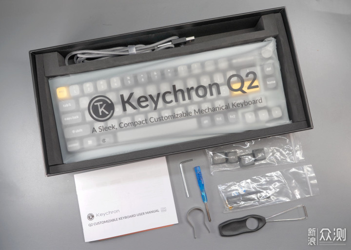 800+的高颜值铝坨坨  KEYCHRON Q2键盘_新浪众测