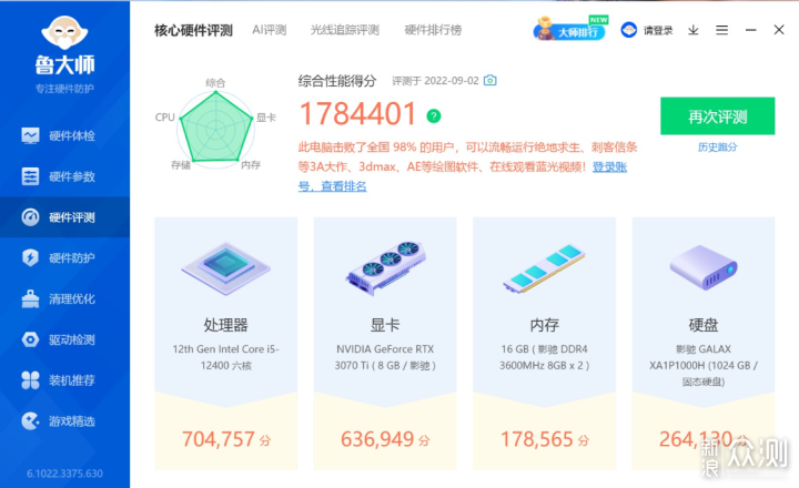 迷你版巨物异形机箱+可超频的12400装机分享_新浪众测