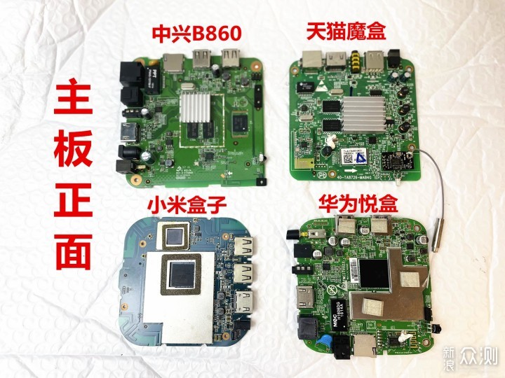 华为、中兴、天猫、小米四款盒子拆解对比_新浪众测