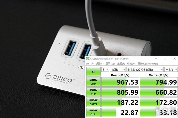 ORICO USB3.2分线器：笔电好拍档、传输更高效_新浪众测