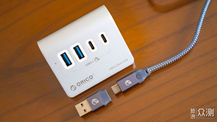 小巧便携，即插即用—ORICO USB3.2Gen2分线器_新浪众测