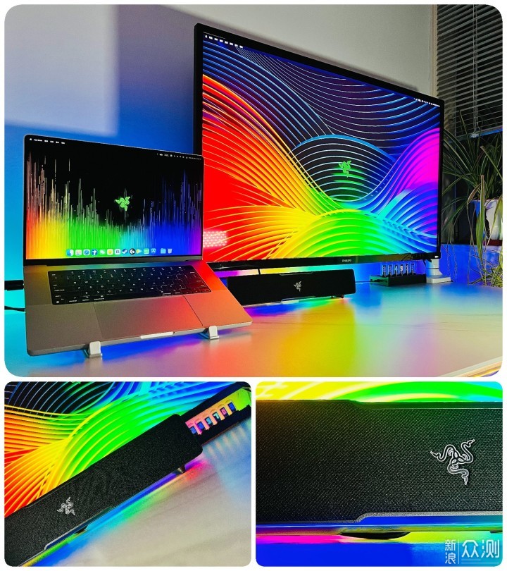 不只是音箱，氛围更酷炫！雷蛇利维坦巨兽V2 X_新浪众测