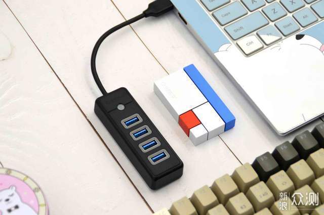 四口同读即插即用，奥睿科USB 3.0口袋集线器_新浪众测