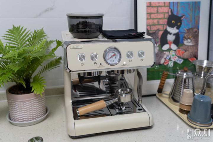 好看又好用的百胜图二代S半自动咖啡机分享_新浪众测
