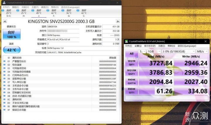 卓越性价比，金士顿NV2固态硬盘2T体验！_新浪众测