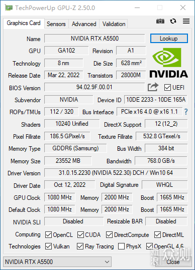 术业有专攻！NVIDIA RTX A5500专业显卡测试_新浪众测