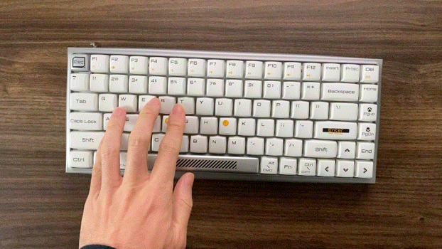 高颜值白光双模机械小键盘，杜伽Hi Keys_新浪众测