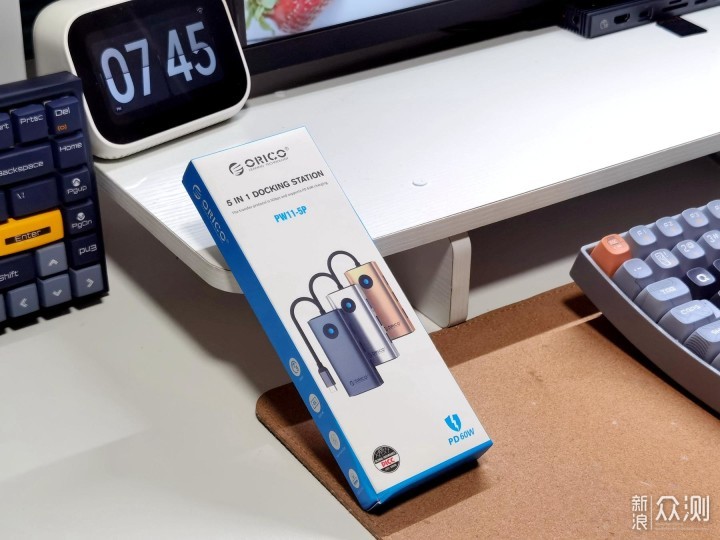 笔记本USB口不够，我用ORICO 5IN1扩展坞解决_新浪众测