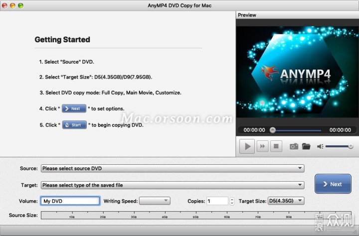 AnyMP4 DVD Copy for Mac(DVD刻录工具)_新浪众测