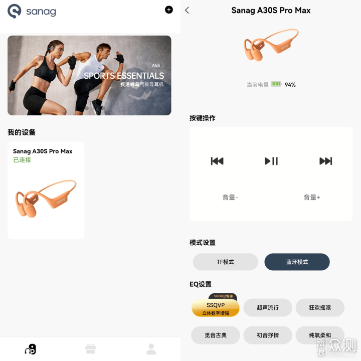 运动女孩的快乐，我选好Sanag A30S气传导耳机_新浪众测