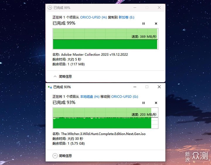 奥睿科UFSD-J快闪U盘：超400MB/s读取不掉速_新浪众测