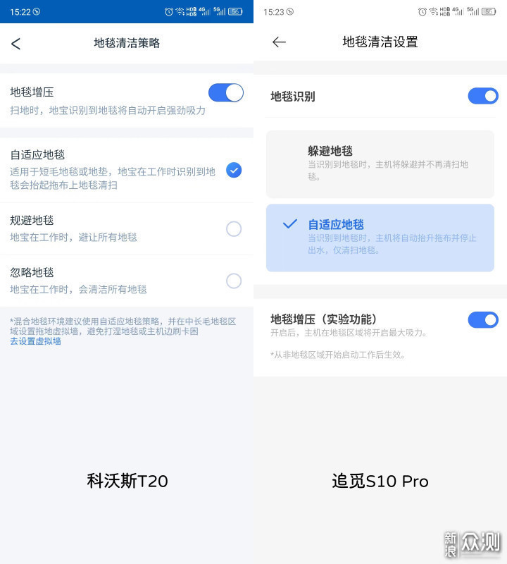 科沃斯T20和追觅S10 Pro深度对比_新浪众测