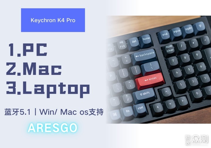 PC、MAC、Laptop全掌控—Keychron K4 Pro_新浪众测