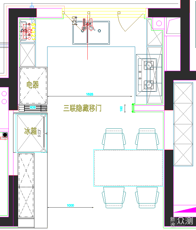 0基础CAD平面简单入门细节，规“画”自己的家_新浪众测