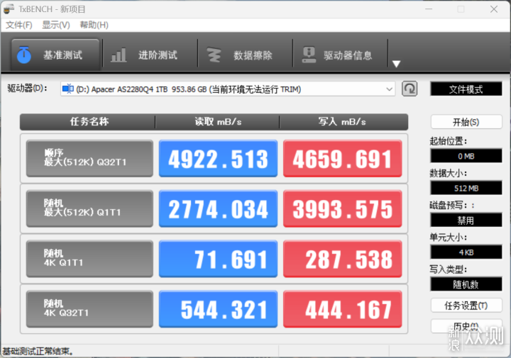 宇瞻AS2280Q4X 1TB SSD简单评测：成熟稳健！