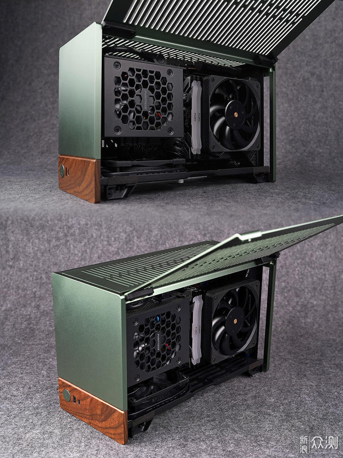 分形工艺 Terra 粽子款 ITX 机箱装机展示_新浪众测