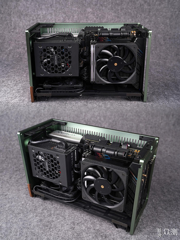 分形工艺 Terra 粽子款 ITX 机箱装机展示_新浪众测