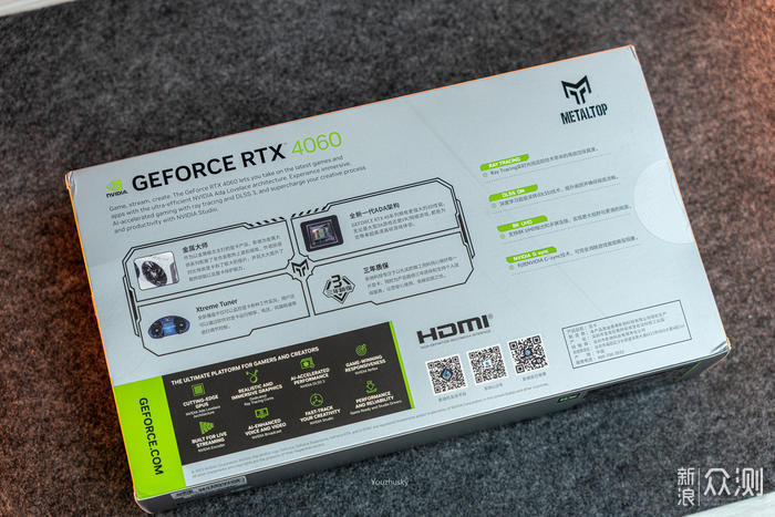 影驰Geforce RTX 4060金属大师OC显卡开箱评测_新浪众测