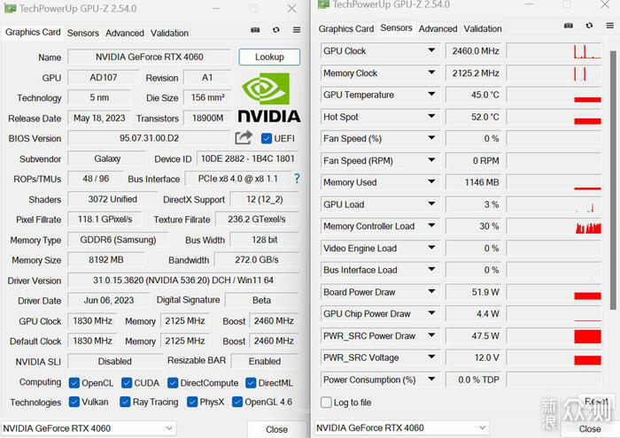 影驰Geforce RTX 4060金属大师OC显卡开箱评测_新浪众测