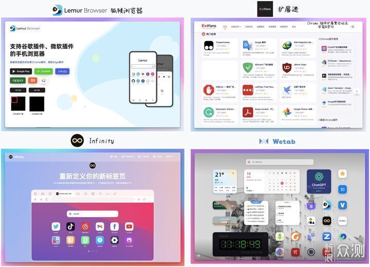 Wetab 标签页：内置免费小组件的浏览器主页_新浪众测