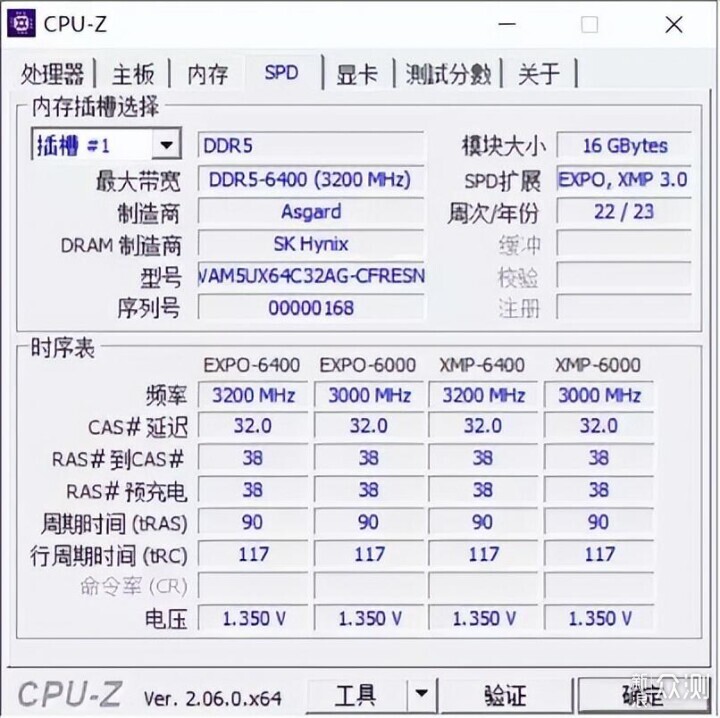 轻松上6800，阿斯加特弗雷DDR5 6400 32G套装_新浪众测