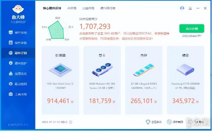轻松上6800，阿斯加特弗雷DDR5 6400 32G套装_新浪众测