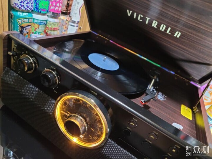 Victrola Empire六合一多功能黑胶复古留声机_新浪众测