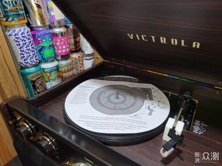 Victrola Empire六合一多功能黑胶复古留声机_新浪众测