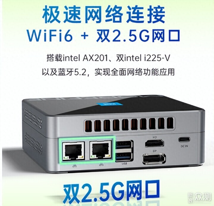 双2.5G网口，MOREFINE摩方推新款N100机型M9S_新浪众测