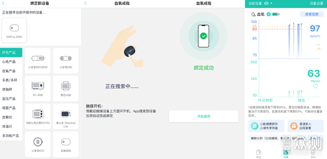 指尖上的实时健康监控：动态智能血氧仪O2Ring_新浪众测