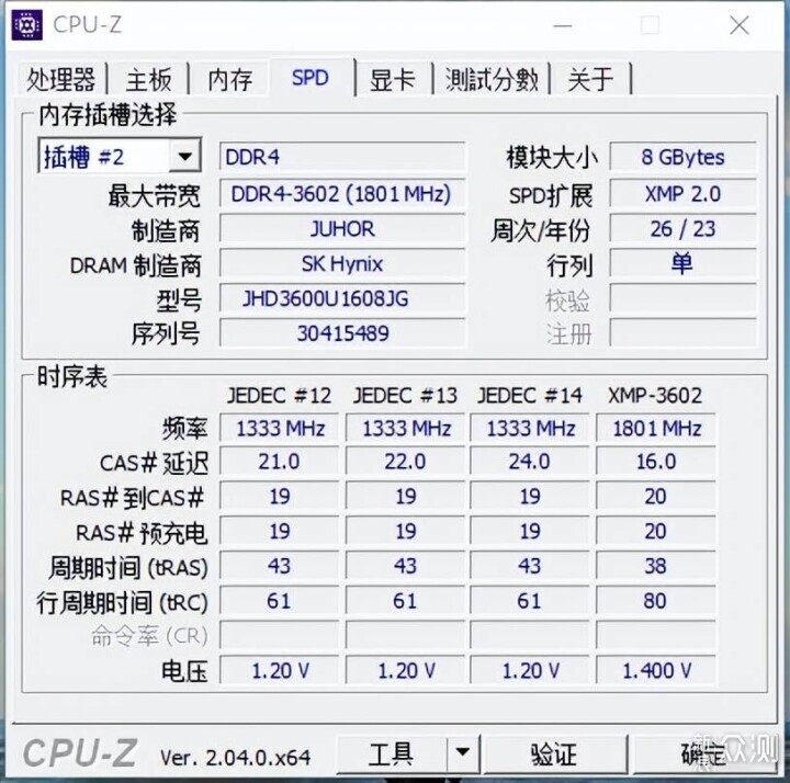 JUHOR 玖合星舞系列DDR4内存条超频实测_新浪众测