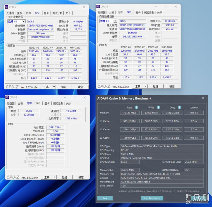 AMD R9-7950X+华擎X670E+4080+DDR5内存装机_新浪众测