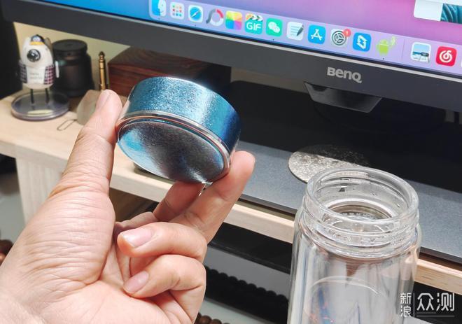 纯钛杯盖高透双层设计：希诺抗菌玻璃杯分享_新浪众测