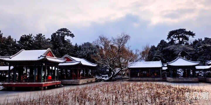 投石问路：用iQOO12手机摄影记录谐趣园雪景_新浪众测