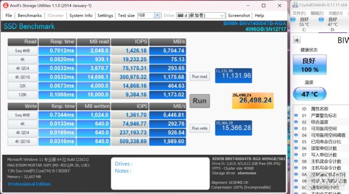 4TB SSD 硬核之选 佰维NV7400固态硬盘评测_新浪众测