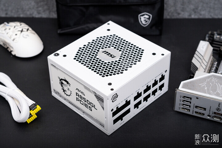 微星MAG A850GL PCIE5 WHITE 电源开箱_原创_新浪众测