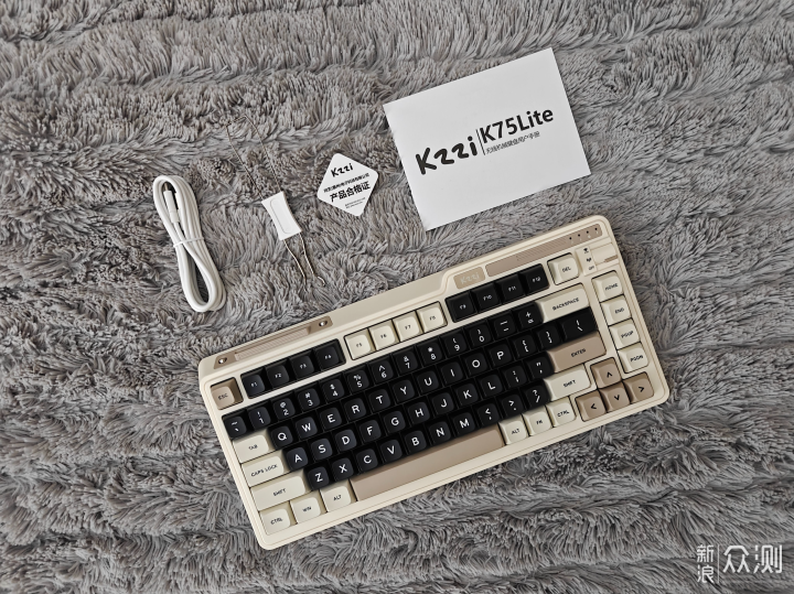 学生党必备珂芝K75 Lite三模机械键盘使用体验_新浪众测