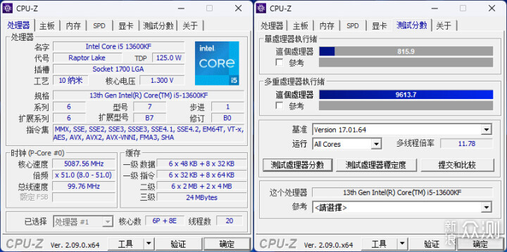 「真」十三香：Intel Core i5-13600KF评测_新浪众测