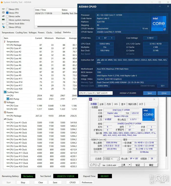 Z790DARKHERO+4070s金属大师+ProArt602装机_新浪众测