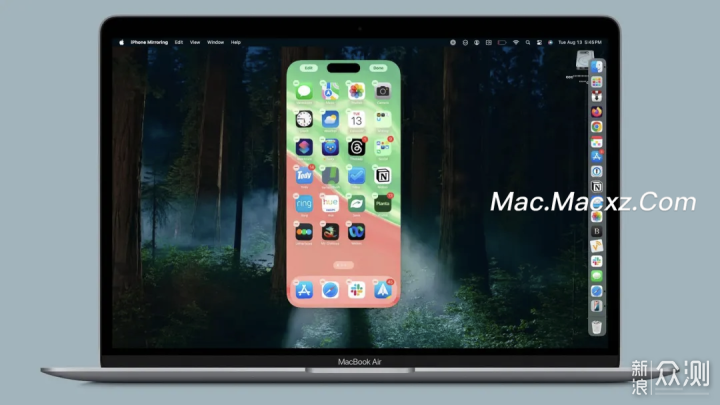 苹果macOS 15 Sequoia投屏功能_新浪众测
