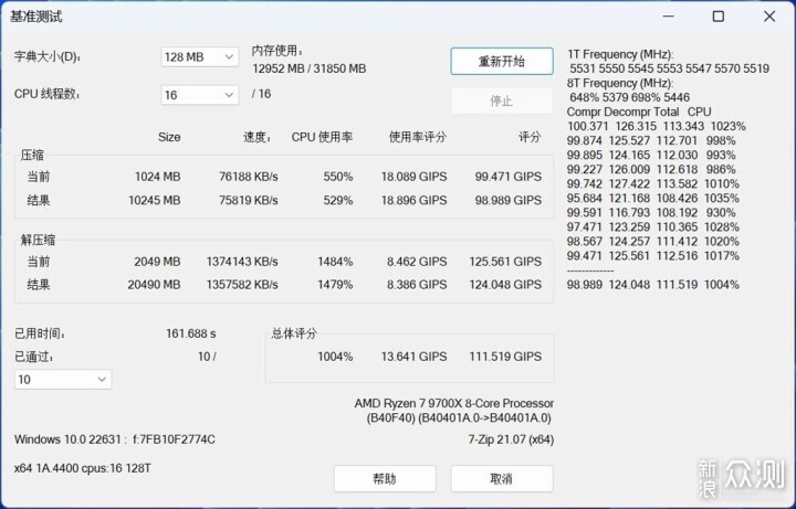 碰杠“14700K”！AMD RYZEN5 9700X对比实测！_新浪众测