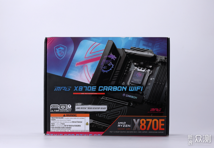 剑指未来！微星X870E CARBON WIFI开箱+拆解_新浪众测