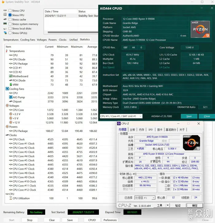 九州风神CH170+华硕X670E-I+索泰4070TiS装机_新浪众测