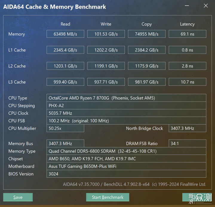 这就是高频内存！佰维 DW100 DDR5 6800 16G*2_新浪众测