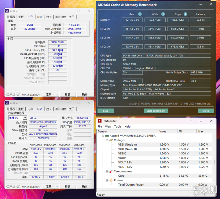 阿斯加特 博拉琪 II代 DDR5 6800 内存评测_新浪众测