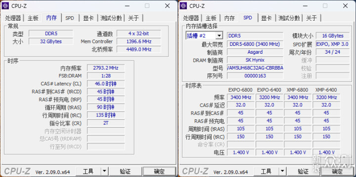 阿斯加特 博拉琪 II代 DDR5 6800 内存评测_新浪众测