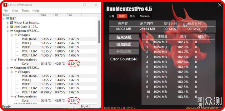 大容量高频率！金士顿叛逆者7200MT/s+24G内存_新浪众测