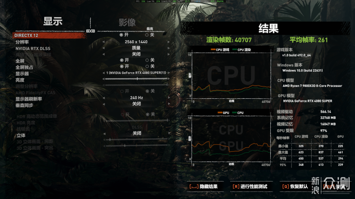 AMD 9800x3D+索泰RTX 4080 SUPER装机测试_新浪众测