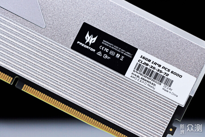 宏碁掠夺者 炫光星舰 DDR5 6000 C28 16G*2_新浪众测